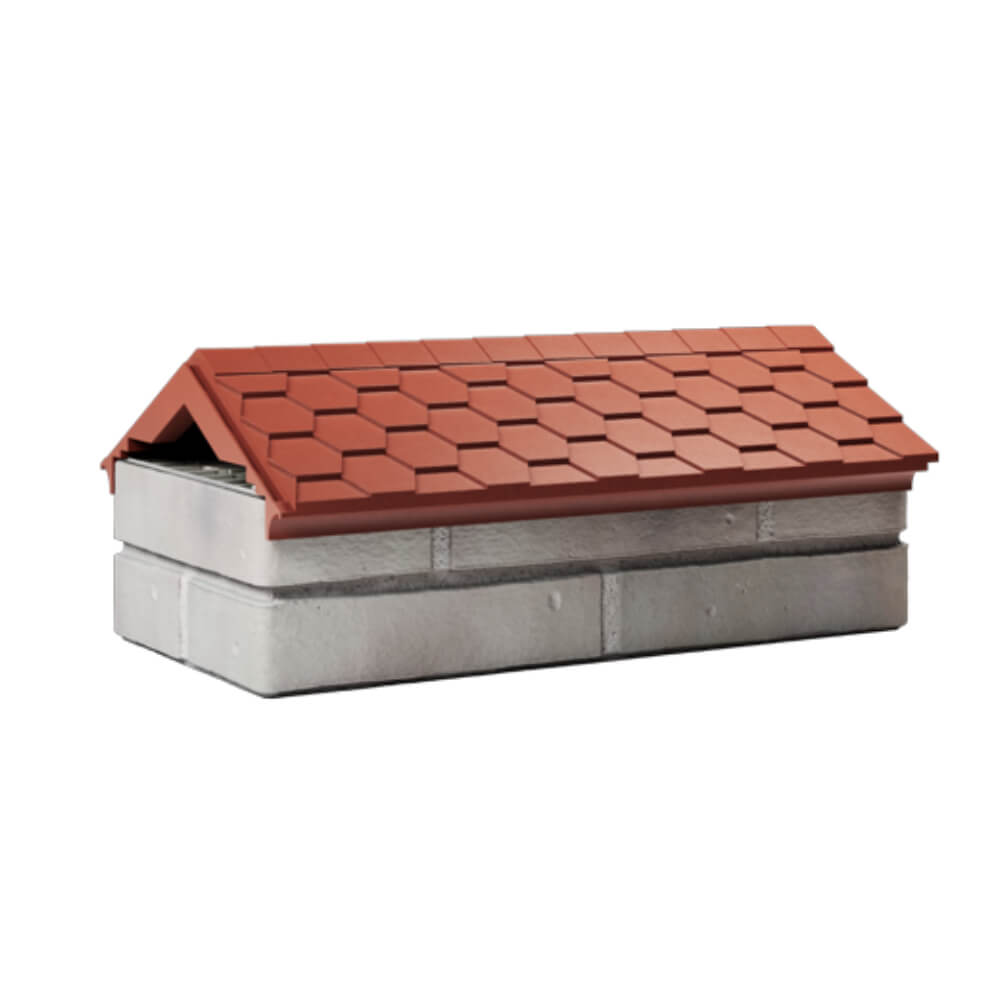Парапет Zking Эверест Красный с посадкой на 1 кирпич (200/225/255мм) Ангарск фото