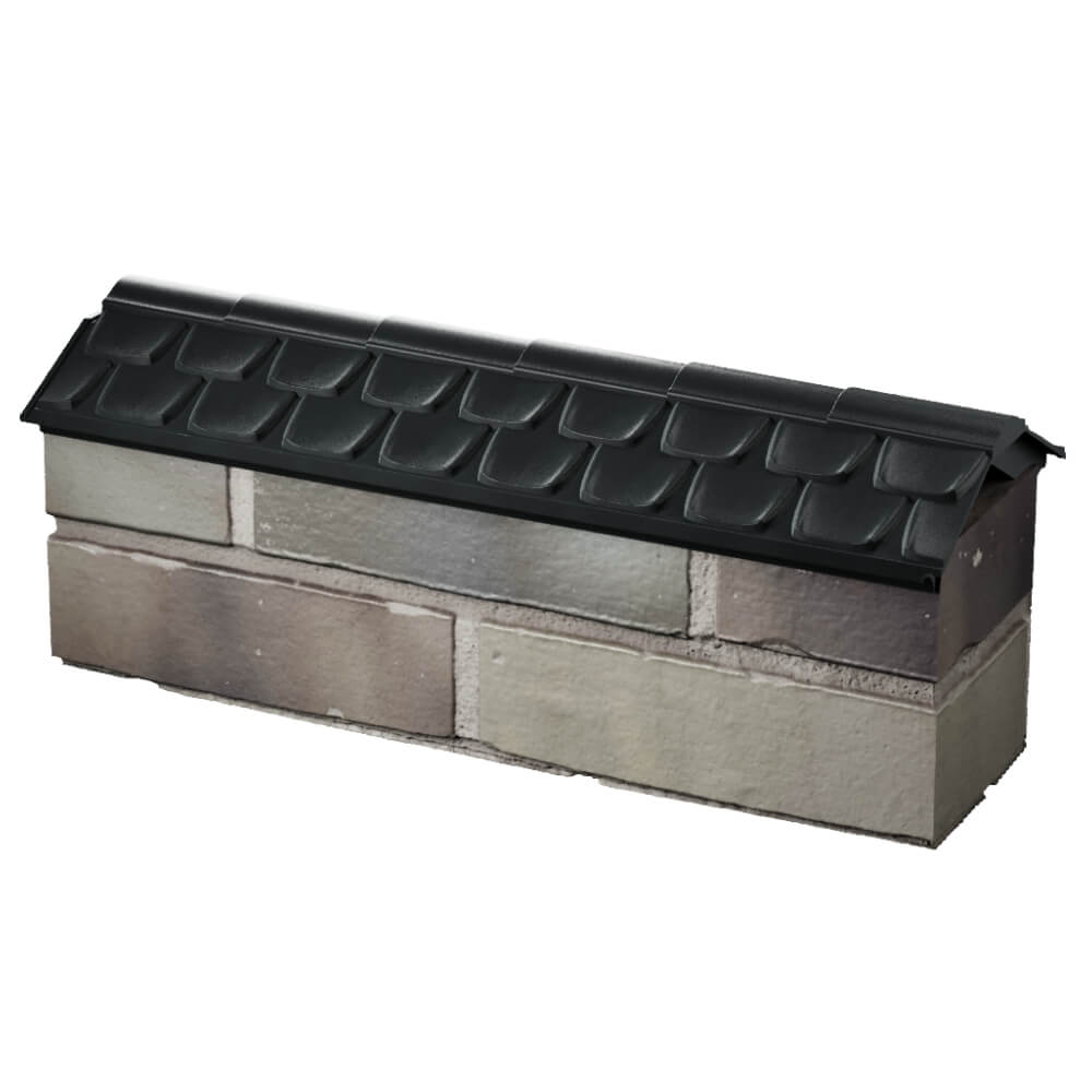 Парапет Zking Эльбрус Черный с посадкой на 0.5 кирпича (130мм) в Ангарске фото