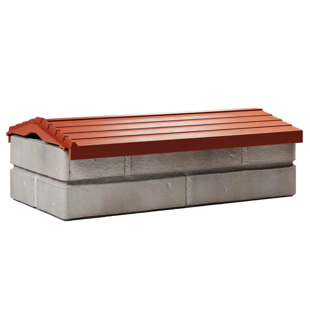 Парапет Zking Бона ХайТек Красный с посадкой на 1 кирпич (200/225/255мм) Ангарск фото