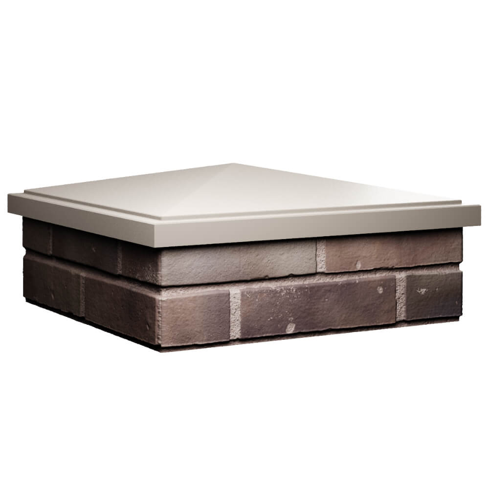 Колпак Zking БонаМоно Бежевый на столб 2х2 кирпича (515х515, 530х530мм) в Ангарске фото