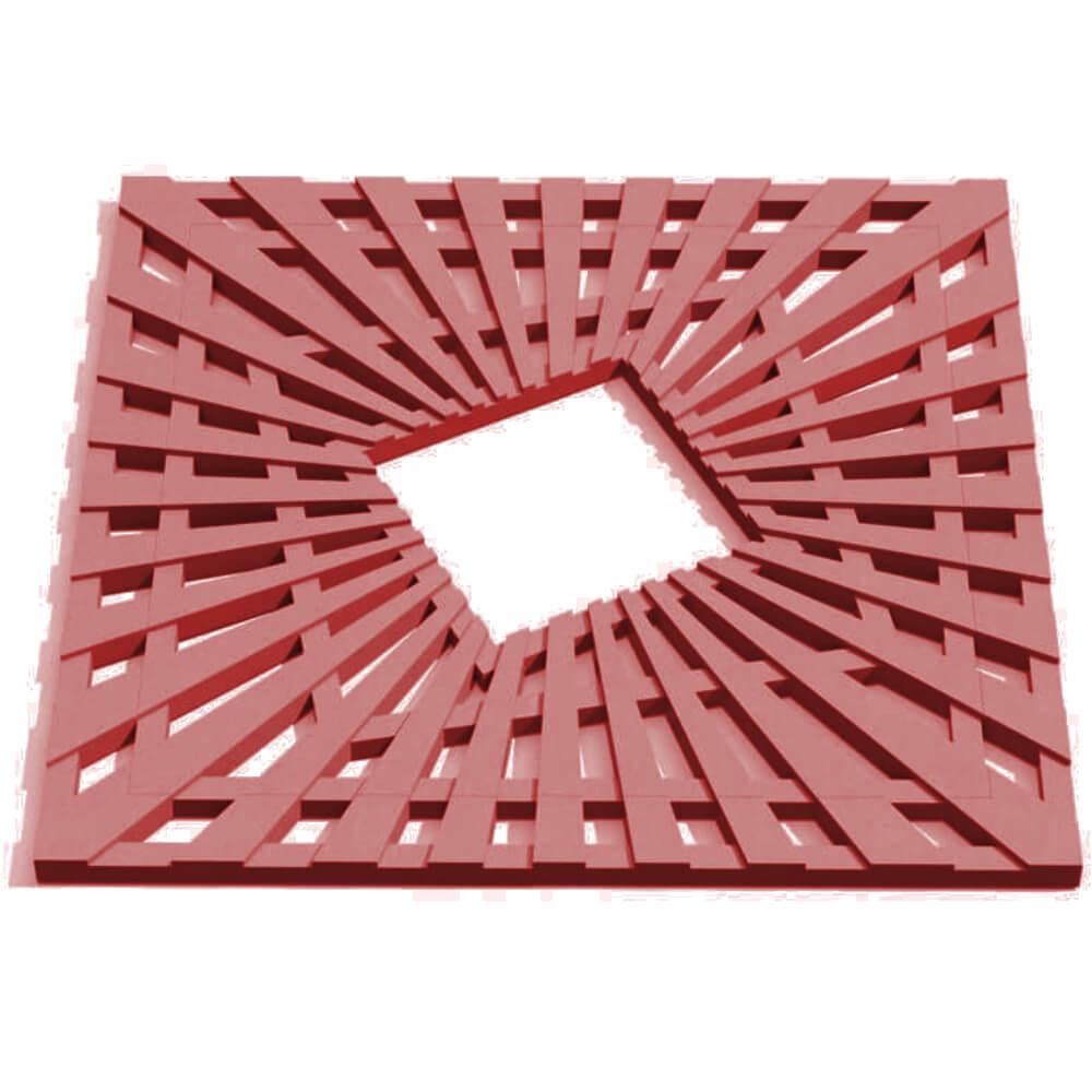 Приствольная решетка для дерева ZKING ATMOSPHERE 1.2х1.2м Красная Ангарск фото