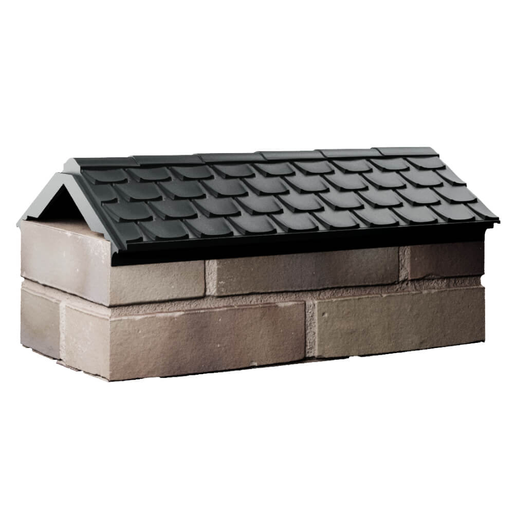 Парапет Zking Эльбрус Черный с посадкой на 1 кирпич (255мм) Ангарск фото