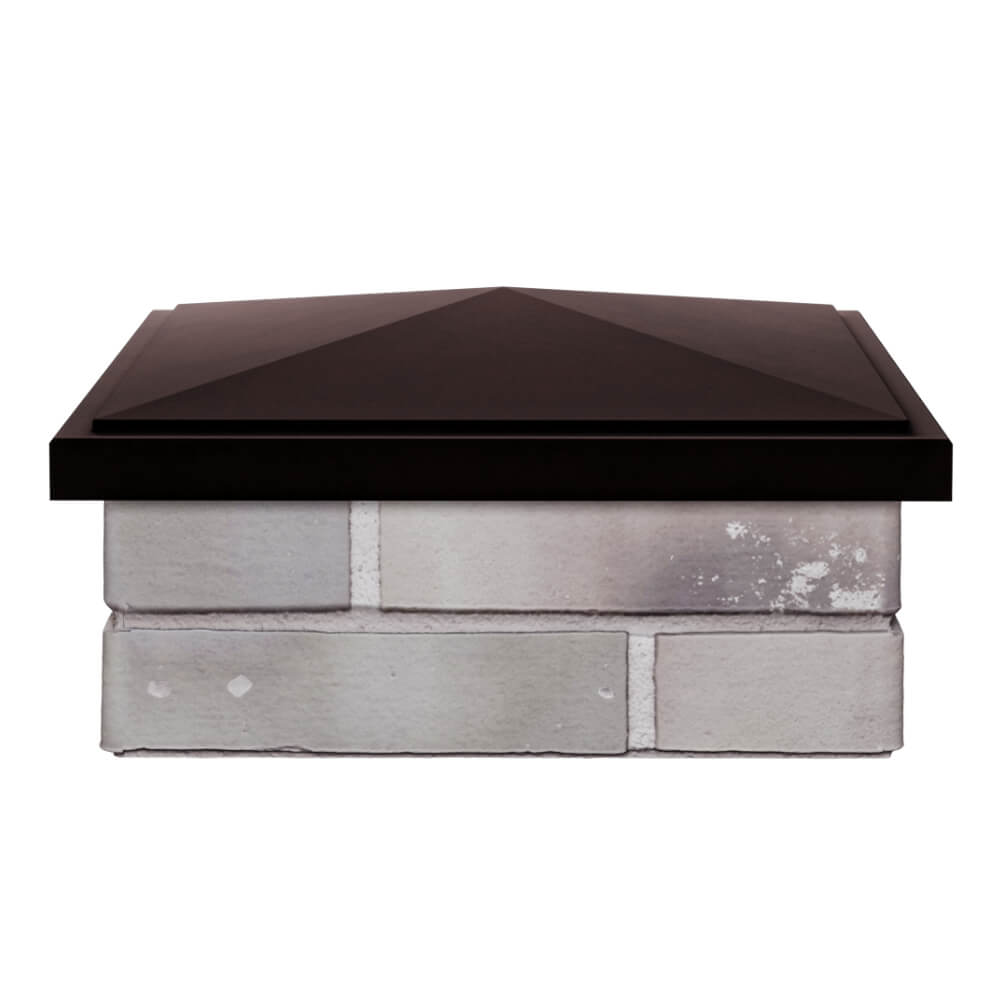 Колпак Zking БонаМоно Коричневый на столб 1.5х1.5 кирпича (385х385, 400х400мм) Ангарск фото