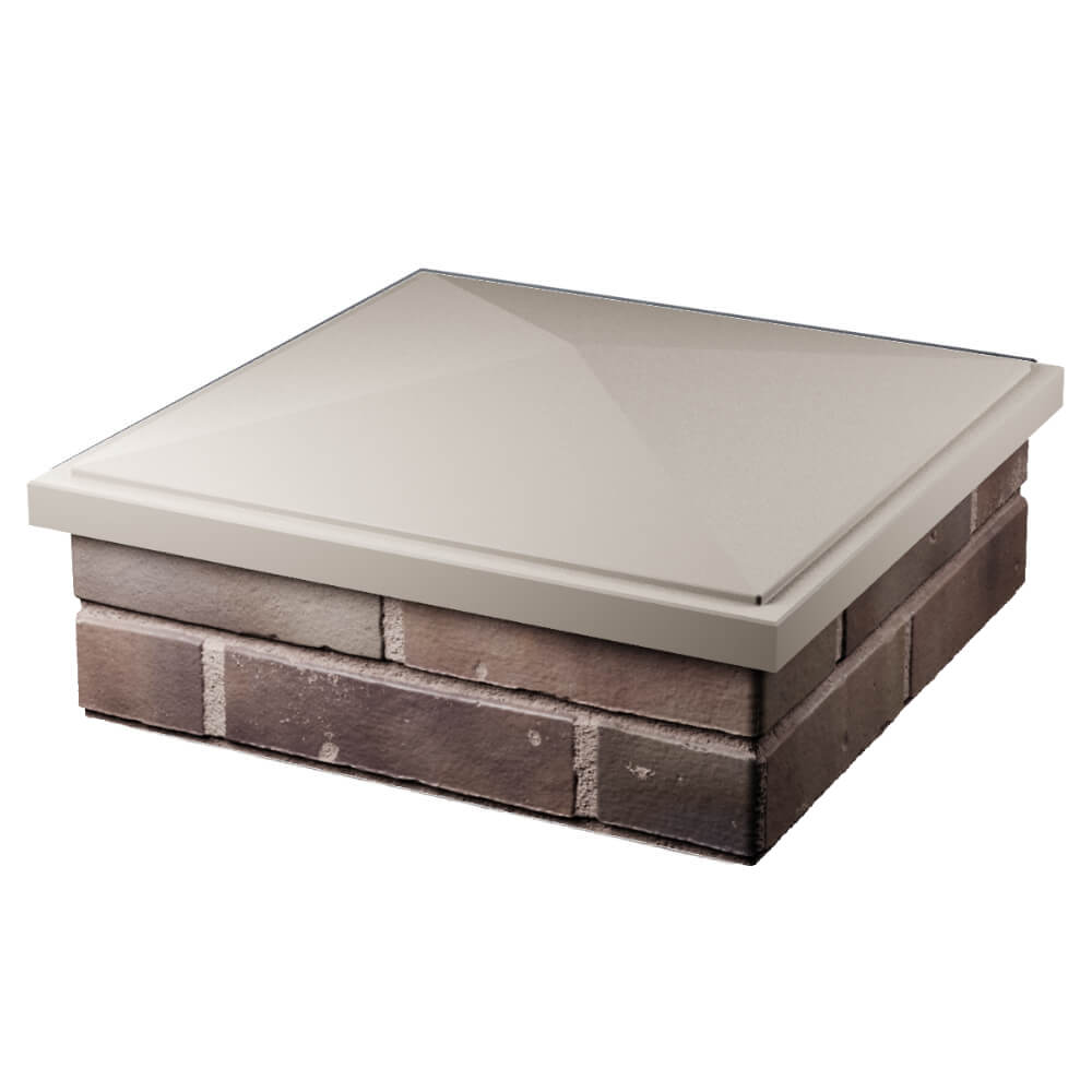 Колпак Zking БонаМоно Бежевый на столб 2х2 кирпича (515х515, 530х530мм) в Ангарске фото