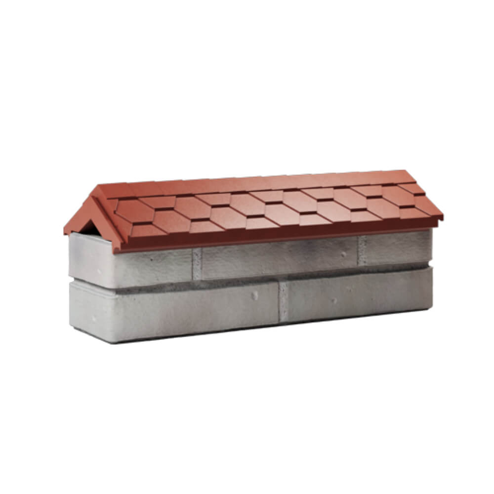 Парапет Zking Эверест Красный с посадкой на 0.5 кирпича (130мм) Ангарск фото