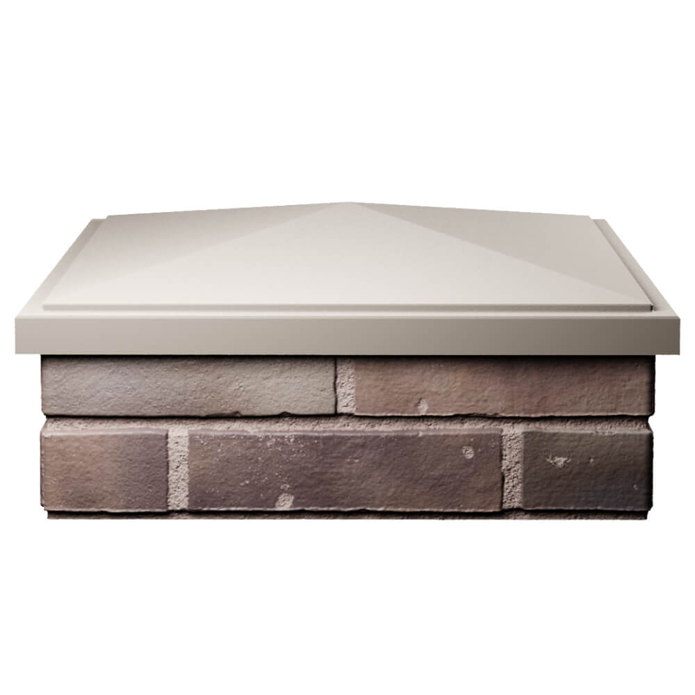 Колпак Zking БонаМоно Бежевый на столб 2х2 кирпича (515х515, 530х530мм) Ангарск фото