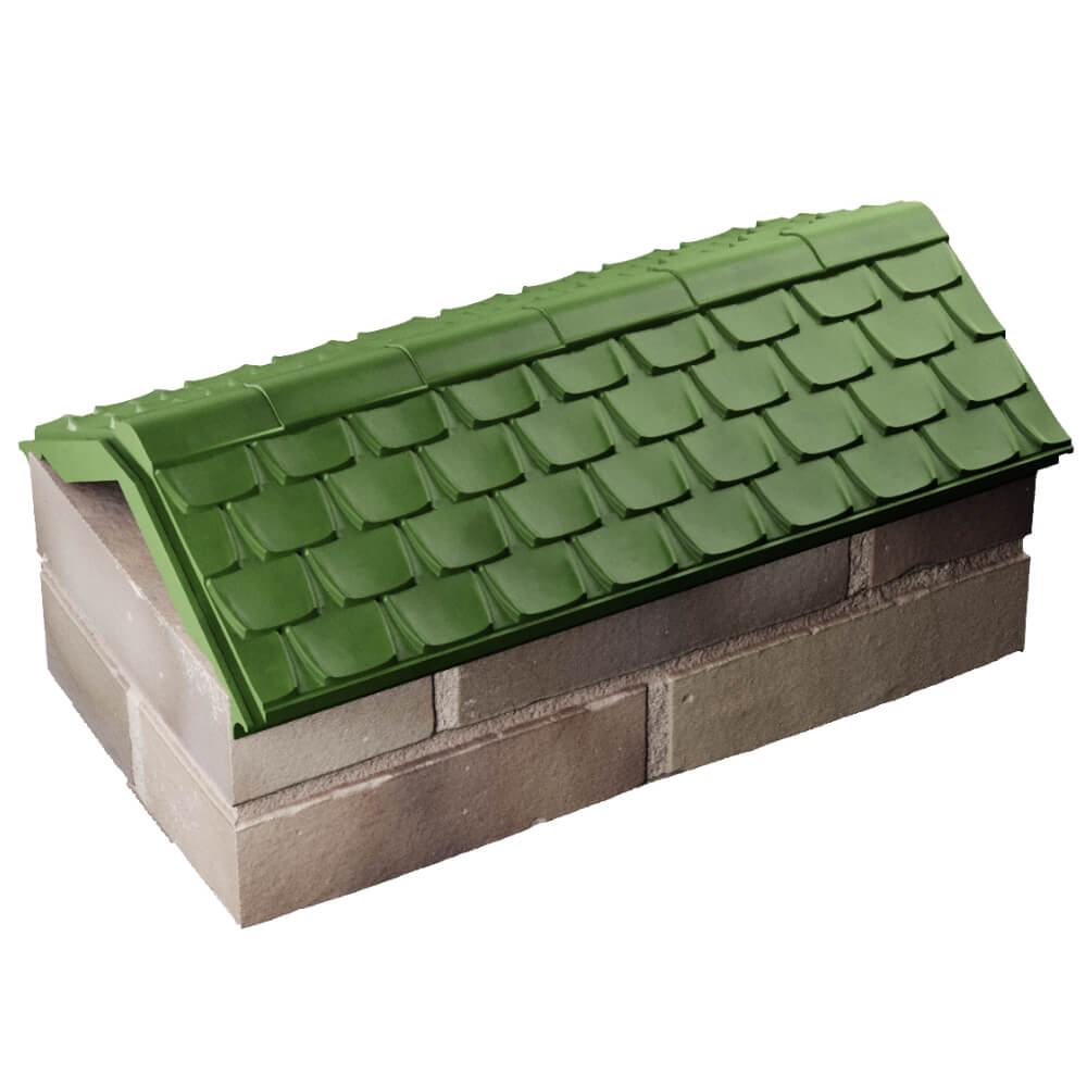 Парапет Zking Эльбрус Зеленый с посадкой на 1 кирпич (255мм) в Ангарске фото