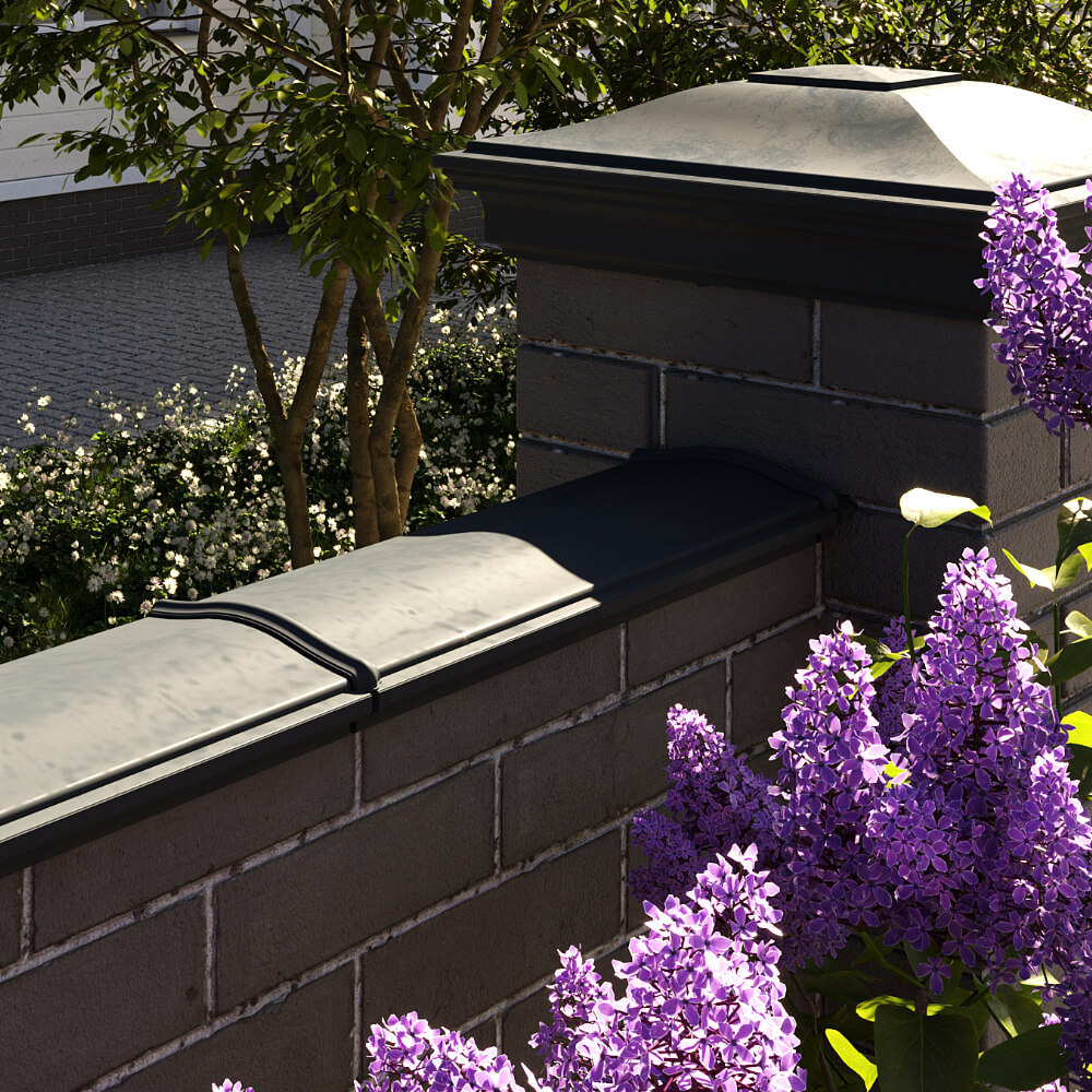 Парапет Zking Монблан Черный посадка на 0.5 кирпича (130мм) в Ангарске фото