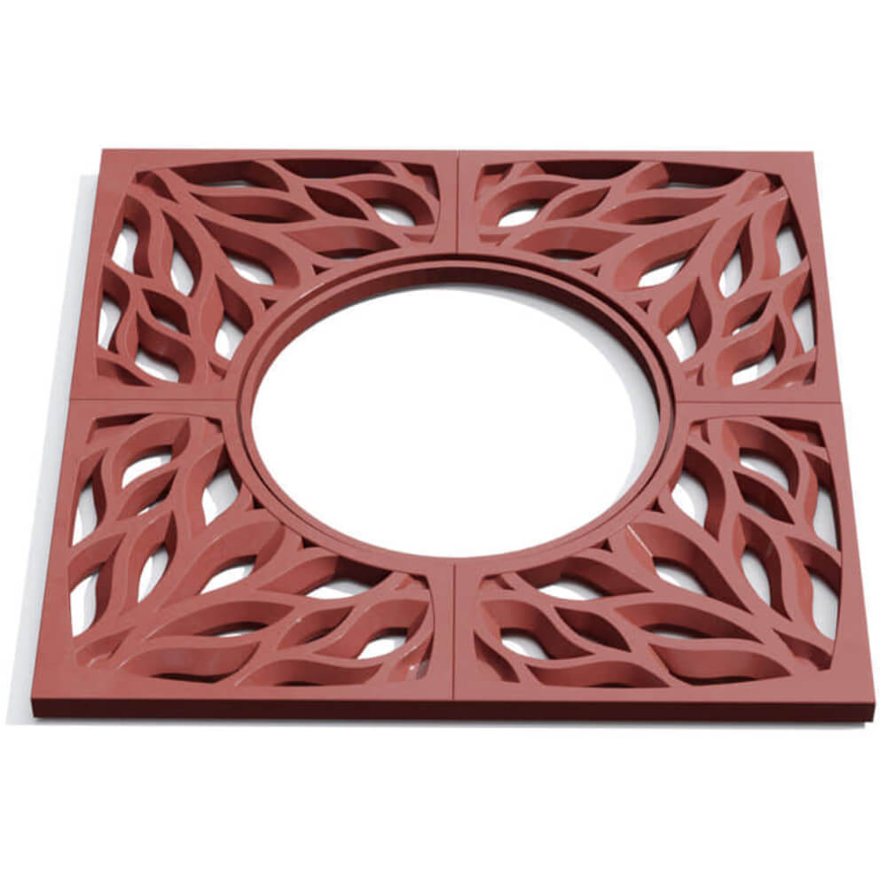 Приствольная решетка для дерева ZKING CRUST 1.2х1.2м Красная Ангарск фото