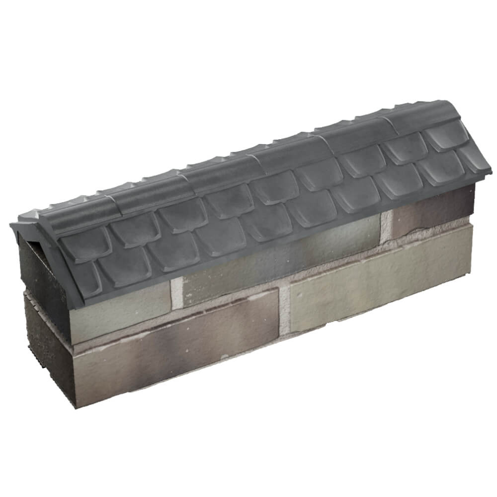 Парапет Zking Эльбрус Серый с посадкой на 0.5 кирпича (130мм) в Ангарске фото