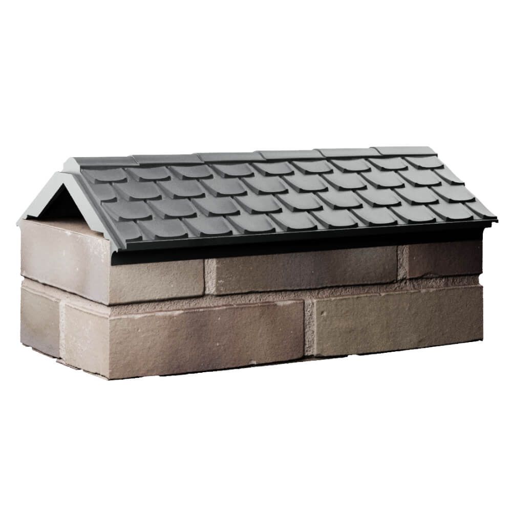 Парапет Zking Эльбрус Серый с посадкой на 1 кирпич (255мм) Ангарск фото