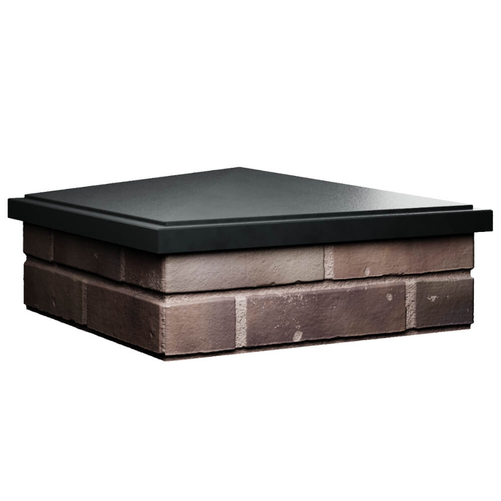 Колпак Zking БонаМоно Черный на столб 2х2 кирпича (515х515, 530х530мм) в Ангарске фото