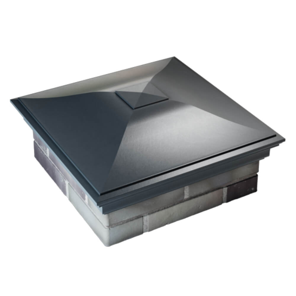 Колпак Zking Монблан Серый на столб 2х2 кирпича (515х515мм) Ангарск фото