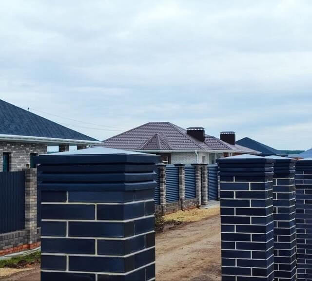 Колпак Zking Бона ХайТек Серый на столб 1.5х1.5 кирпича (385х385мм) в Ангарске фото