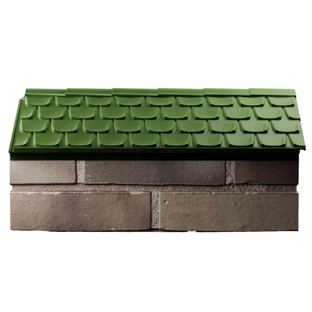 Парапет Zking Эльбрус Зеленый с посадкой на 1 кирпич (255мм) в Ангарске фото