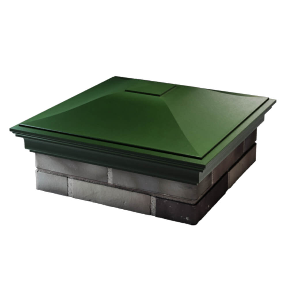 Колпак Zking Монблан Зеленый на столб 2х2 кирпича (515х515мм) в Ангарске фото