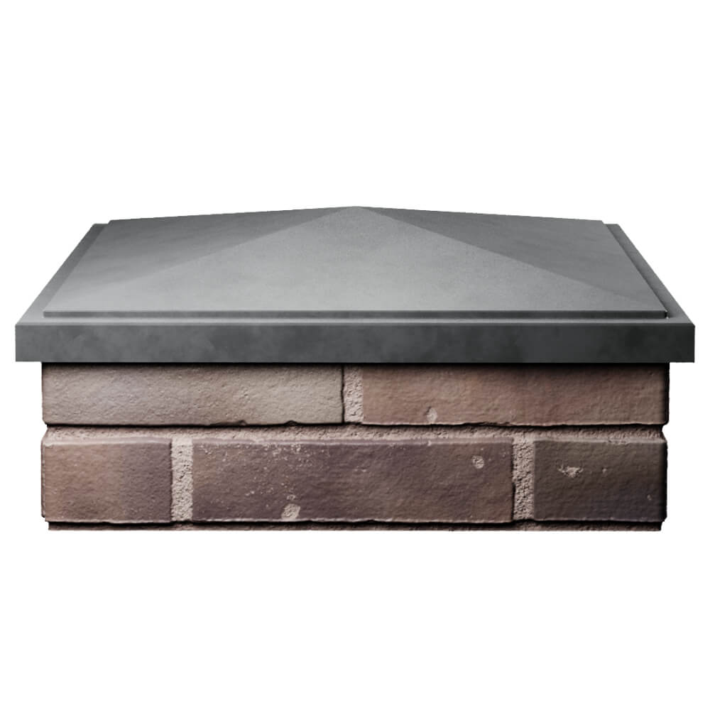 Колпак Zking БонаМоно Серый на столб 2х2 кирпича (515х515, 530х530мм) Ангарск фото