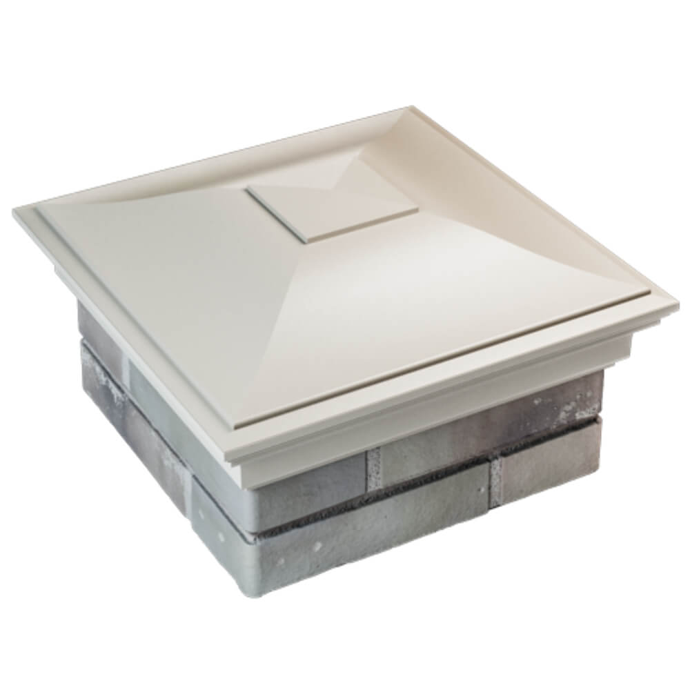 Колпак Zking Монблан Бежевый на столб 1.5х1.5 кирпича (385х385мм) в Ангарске фото