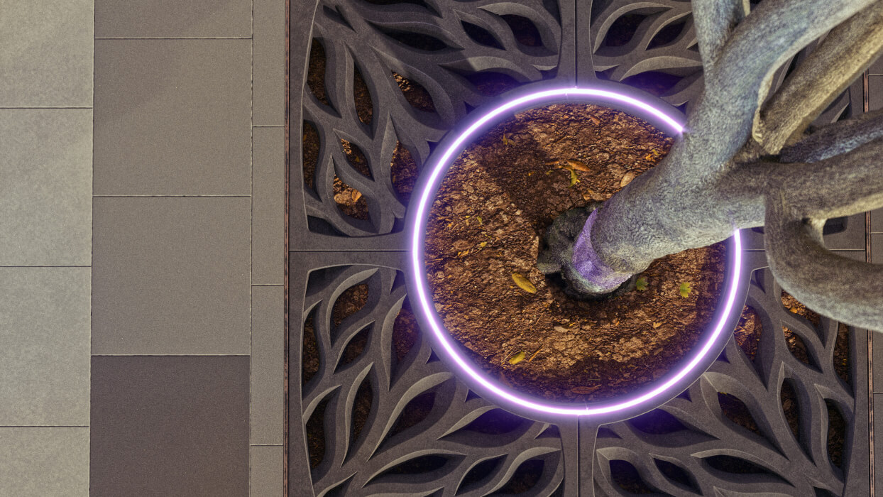 Приствольная решетка для дерева ZKING CRUST 1.2х1.2м Черная в Ангарске фото