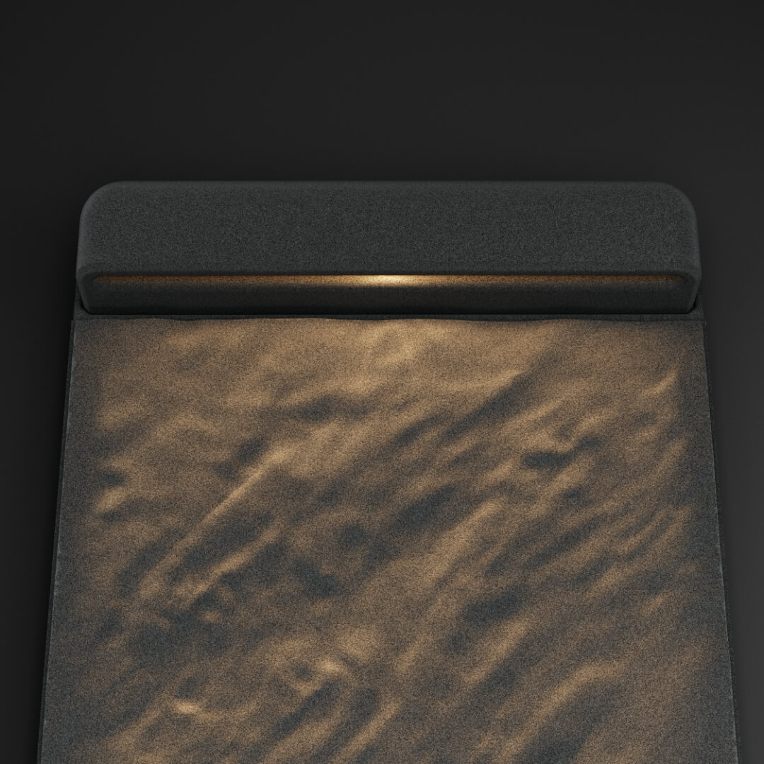 LED Светильник для шаговой плиты STONE Графитовый Серый 330х75х98мм в Ангарске фото