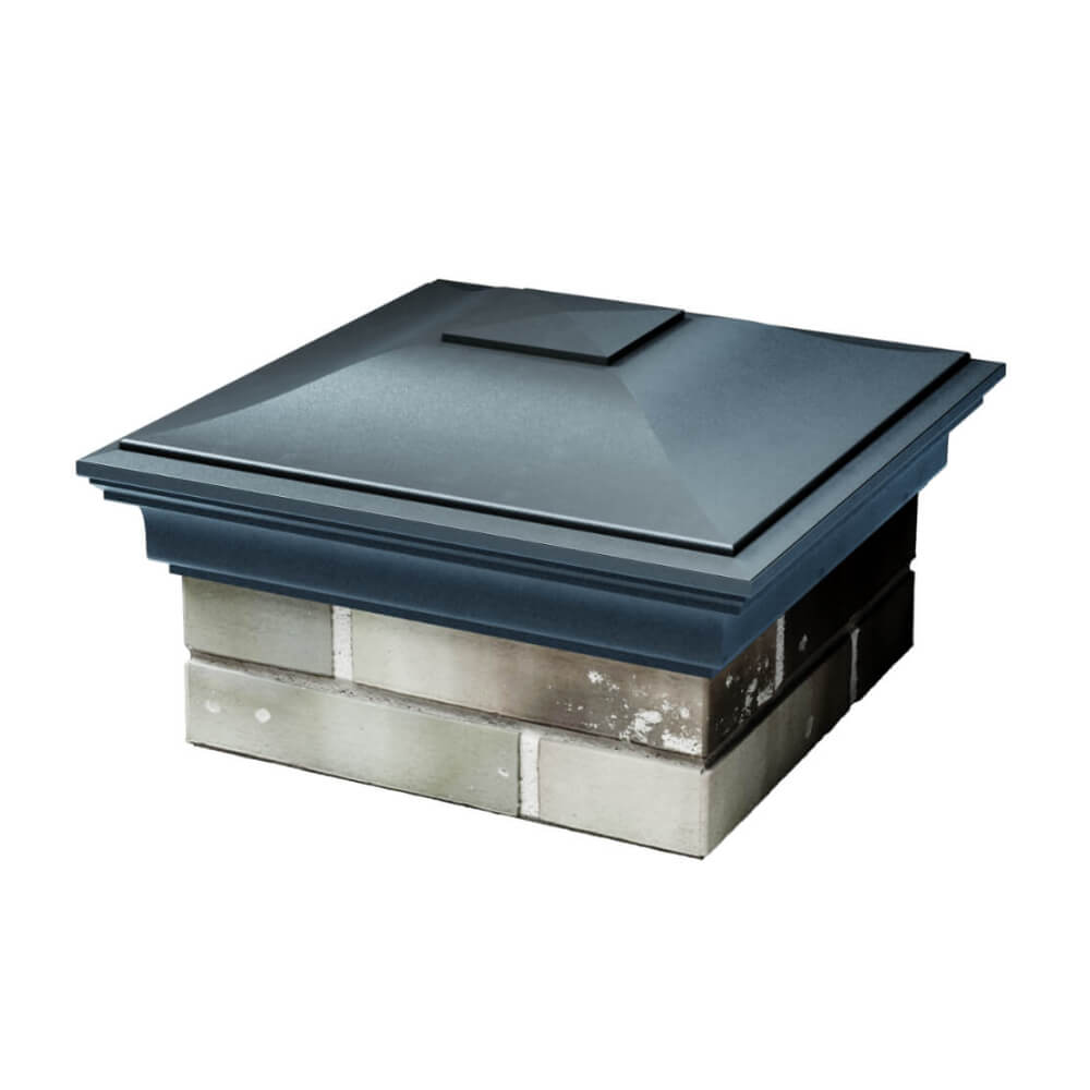 Колпак Zking Монблан Серый на столб 1.5х1.5 еврокирпича 0.7НФ (355х355мм) в Ангарске фото