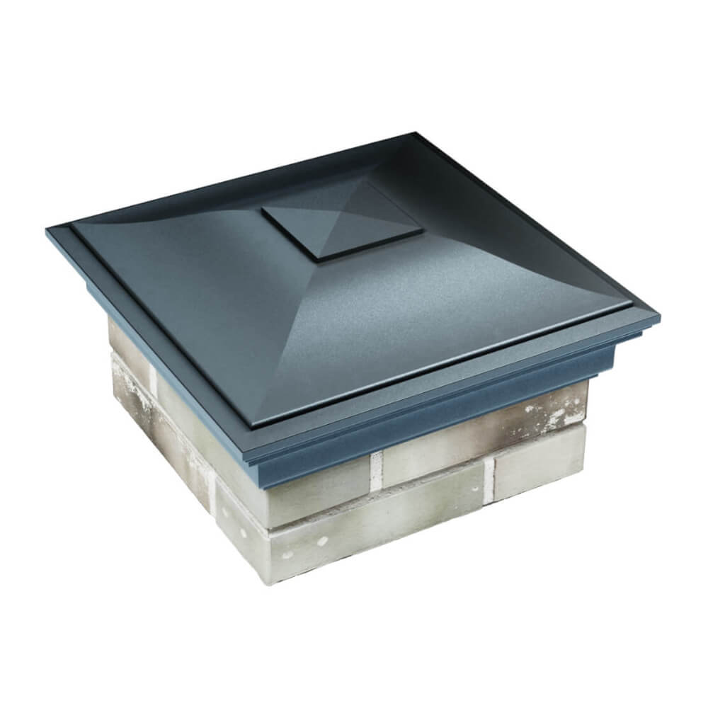 Колпак Zking Монблан Серый на столб 1.5х1.5 еврокирпича 0.7НФ (355х355мм) в Ангарске фото