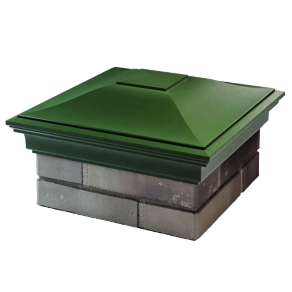 Колпак Zking Монблан Зеленый на столб 1.5х1.5 кирпича (385х385мм) в Ангарске фото
