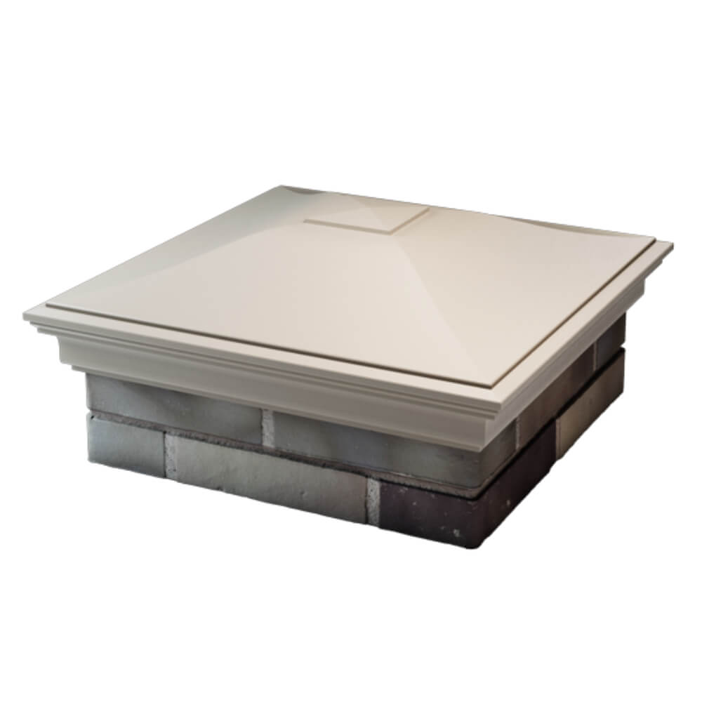 Колпак Zking Монблан Бежевый на столб 2х2 кирпича (515х515мм) в Ангарске фото