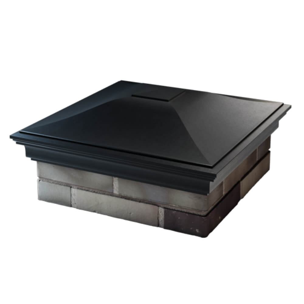 Колпак Zking Монблан Черный на столб 2х2 кирпича (515х515мм) в Ангарске фото