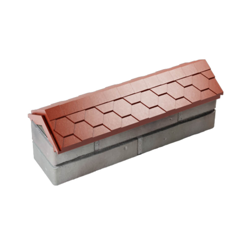 Парапет Zking Эверест Красный с посадкой на 0.5 кирпича (130мм) в Ангарске фото