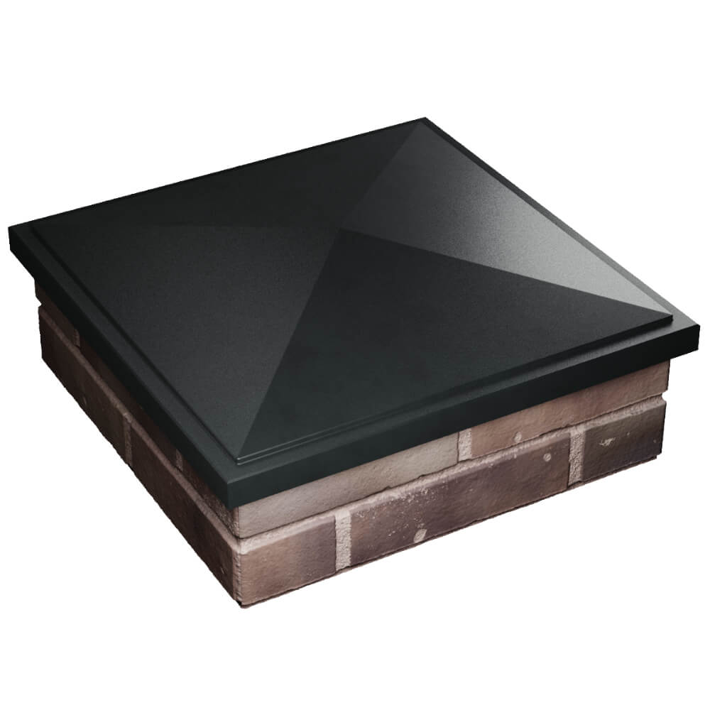 Колпак Zking БонаМоно Черный на столб 2х2 кирпича (515х515, 530х530мм) в Ангарске фото