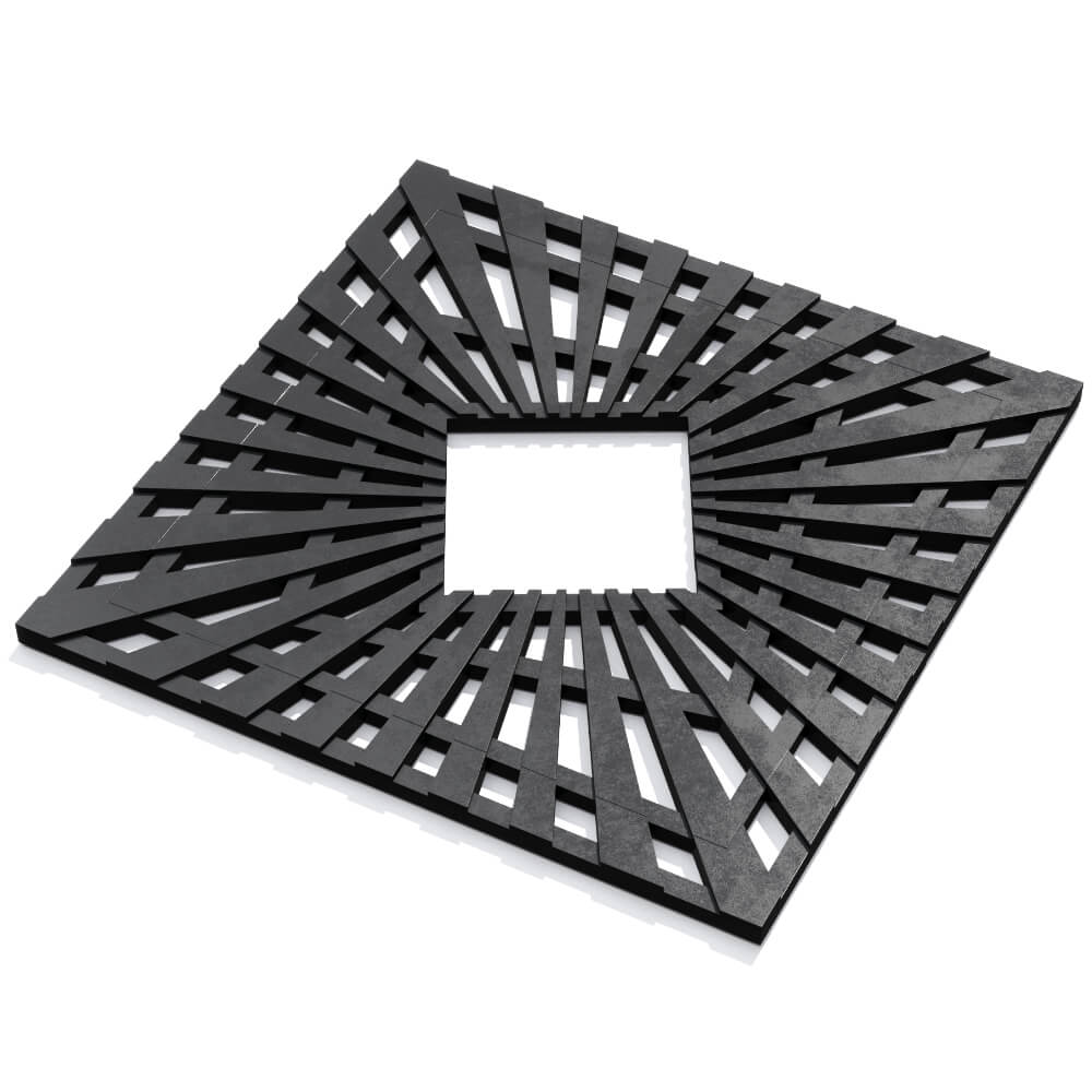 Приствольная решетка для дерева ZKING ATMOSPHERE 1.2х1.2м Черная в Ангарске фото