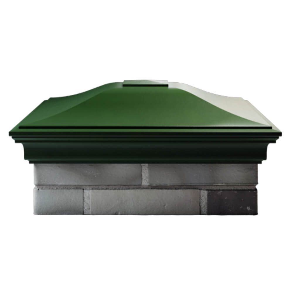 Колпак Zking Монблан Зеленый на столб 2х2 кирпича (515х515мм) в Ангарске фото