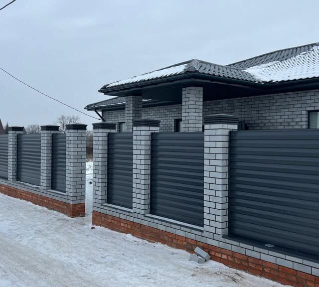 Колпак Zking Бона ХайТек Серый на столб 1.5х1.5 кирпича (385х385мм) в Ангарске фото