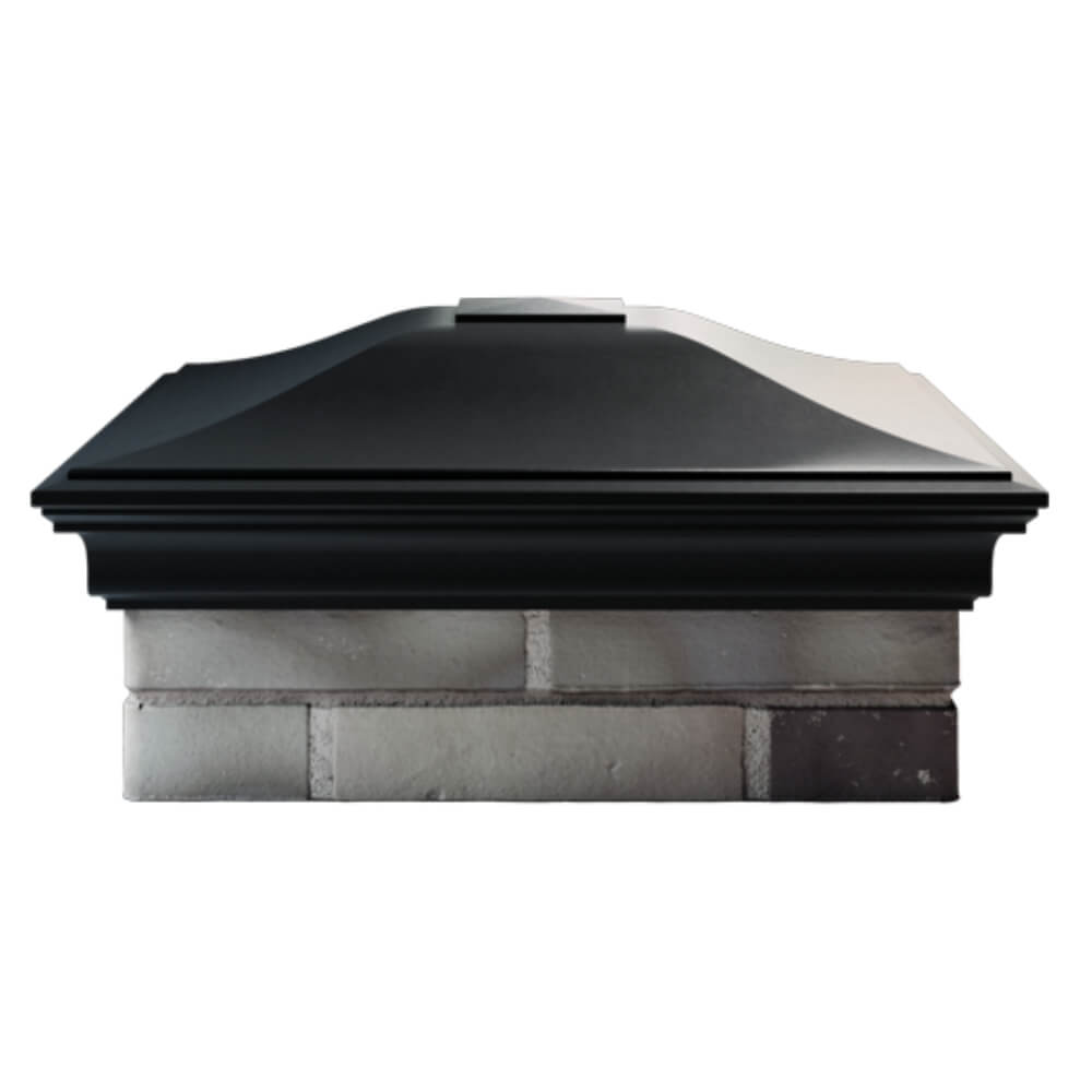 Колпак Zking Монблан Черный на столб 2х2 кирпича (515х515мм) в Ангарске фото