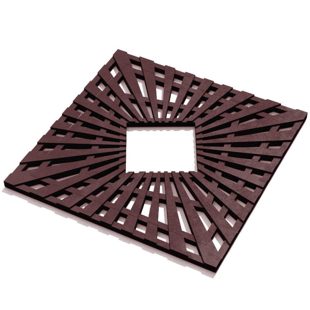 Приствольная решетка для дерева ZKING ATMOSPHERE 1.2х1.2м Коричневая в Ангарске фото