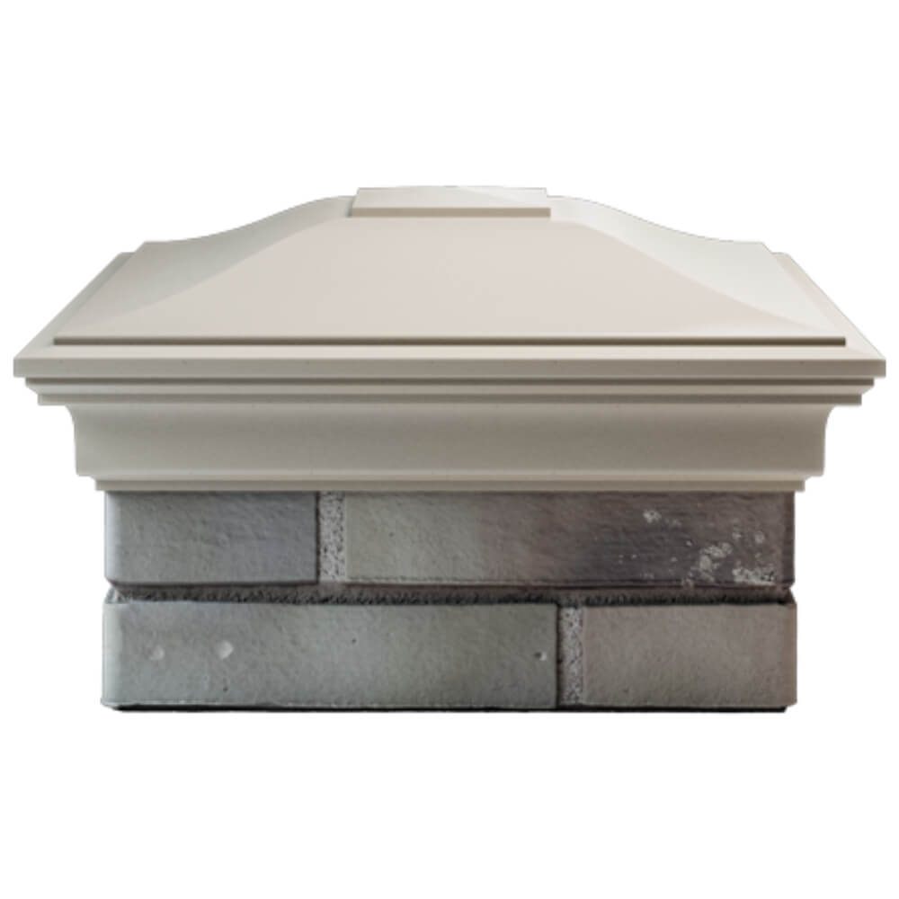 Колпак Zking Монблан Бежевый на столб 1.5х1.5 кирпича (385х385мм) Ангарск фото