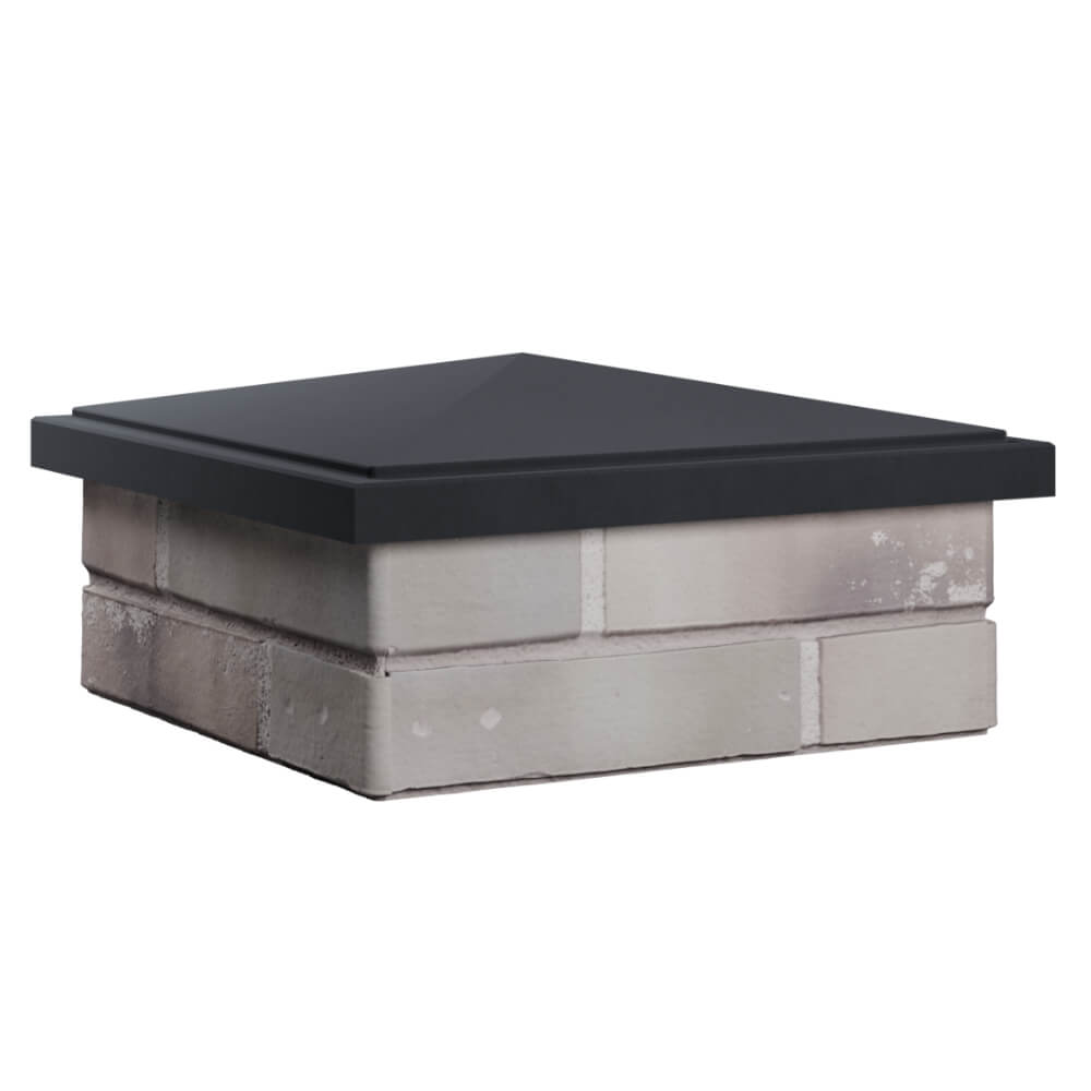 Колпак Zking БонаМоно Серый на столб 1.5х1.5 кирпича (385х385, 400х400мм) в Ангарске фото