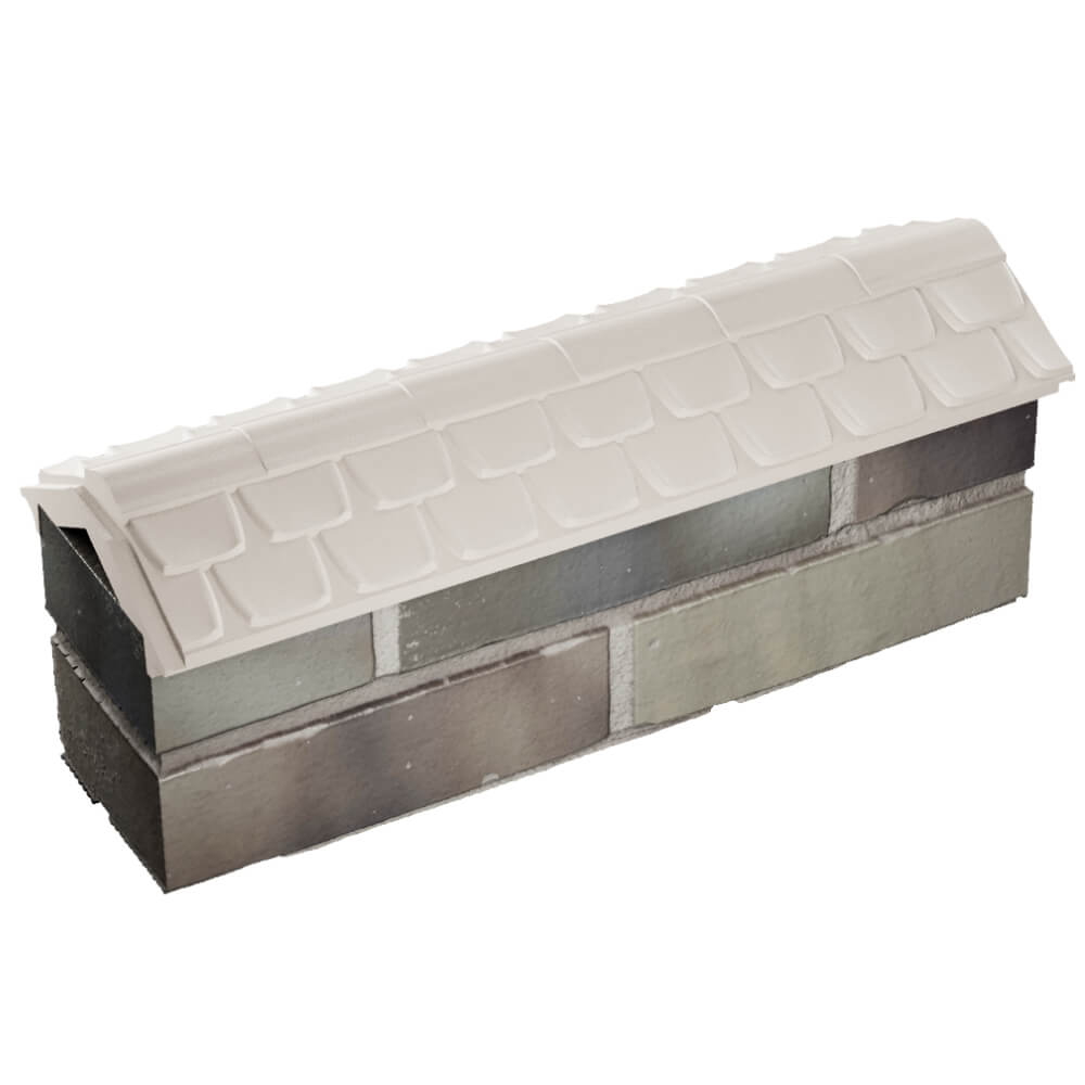 Парапет Zking Эльбрус Бежевый с посадкой на 0.5 кирпича (130мм) в Ангарске фото