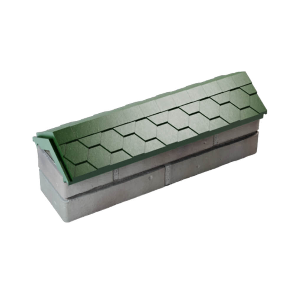 Парапет Zking Эверест Зеленый с посадкой на 0.5 кирпича (130мм) в Ангарске фото