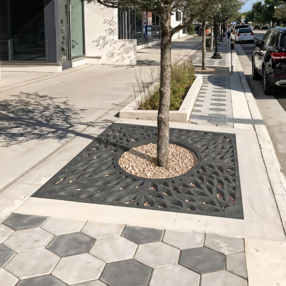 Приствольная решетка для дерева ZKING CRUST 2х2м Черная в Ангарске фото