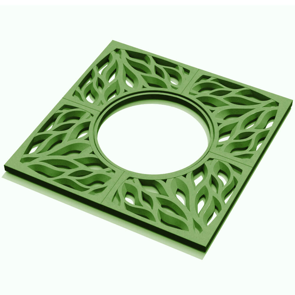 Приствольная решетка для дерева ZKING CRUST 1.2х1.2м Зеленая в Ангарске фото