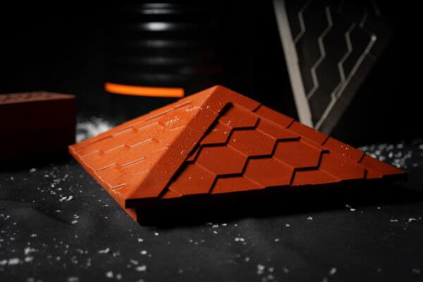 Колпак Zking Эверест Красный на столб 1.5х1.5 кирпича (390х390мм) в Ангарске фото