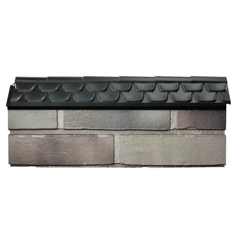 Парапет Zking Эльбрус Черный с посадкой на 0.5 кирпича (130мм) в Ангарске фото