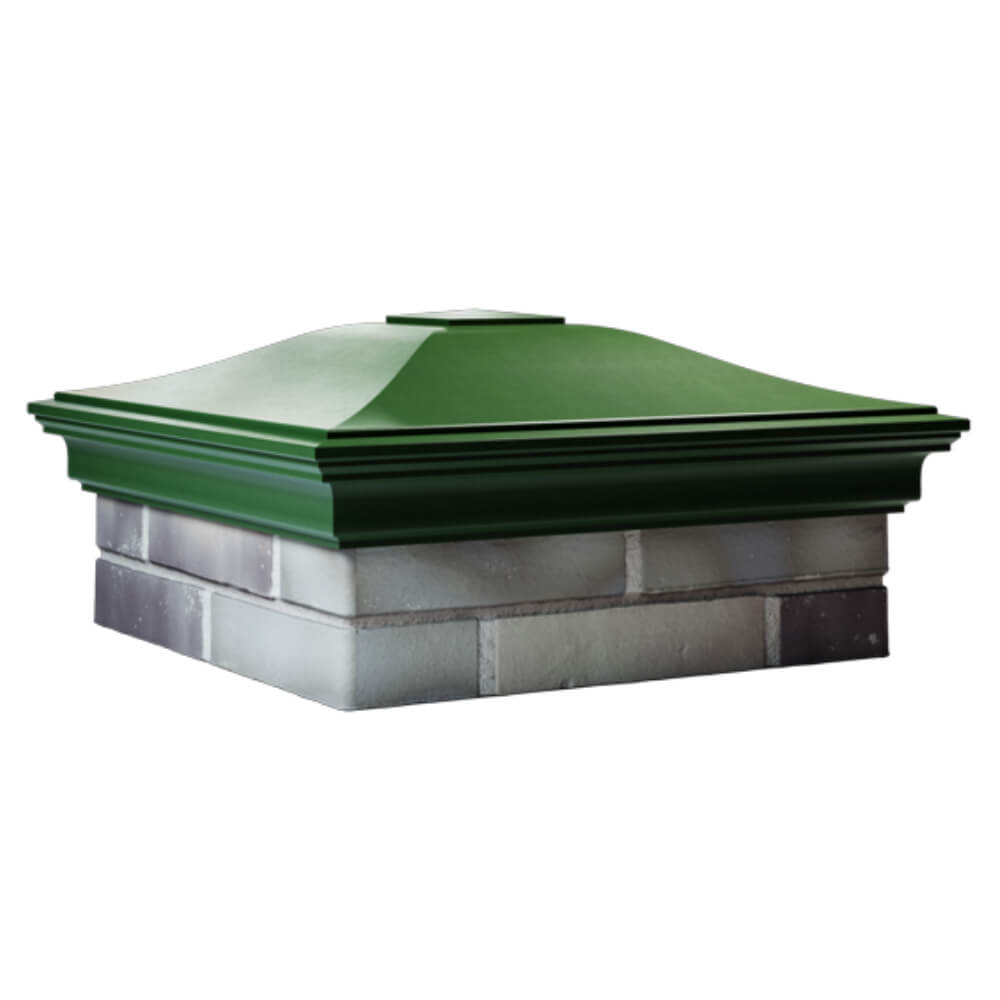 Колпак Zking Монблан Зеленый на столб 2х2 кирпича (515х515мм) в Ангарске фото