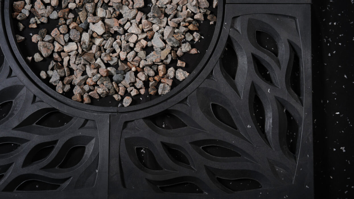 Приствольная решетка для дерева ZKING CRUST 1.2х1.2м Черная в Ангарске фото